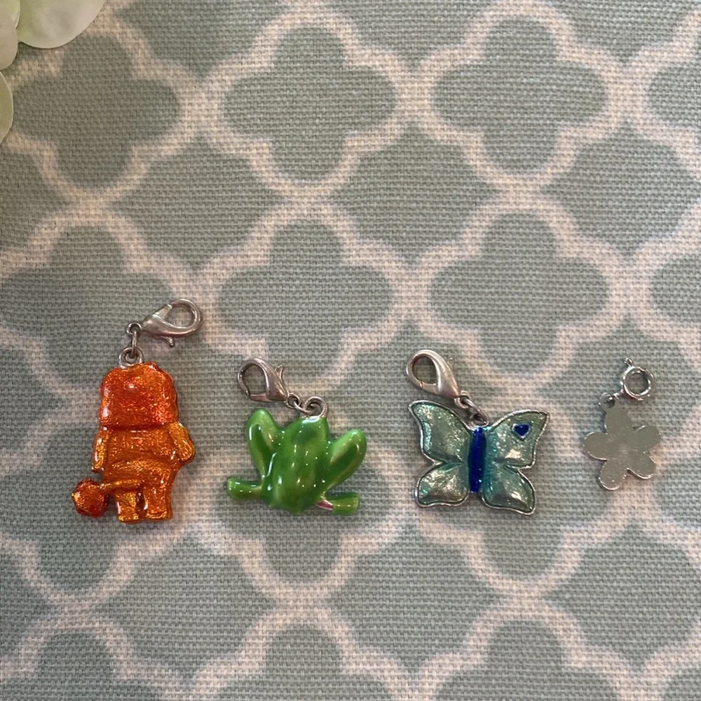 Charms Lion Butterfly Frog Flower